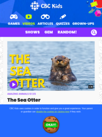 The Sea Otter | S1 - E5 - Amazing Animals | Watch | CBC Kids