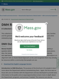 Department of Mental Health Resource Guides | Mass.gov