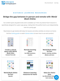 World Book Distance-Learning  Tools for Parents, Caregivers, and Teachers