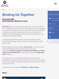 Binding Us Together | Kansas City Public Library