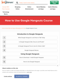 How to Use Google Hangouts - TechBoomers (Course)