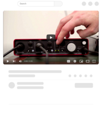 YouTube Video: Focusrite Scarlett Audio Interface Tutorial