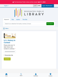 Library Database - Gale In Context: US History