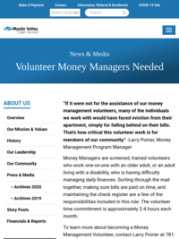 Mystic Valley Elder Services  Volunteer opportunities