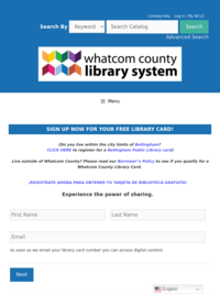 Sign up for a library card