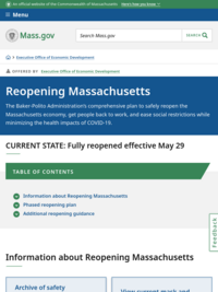 Reopening Massachusetts | Mass.gov