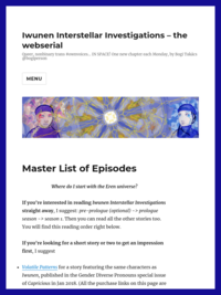 Iwunen Interstellar Investigations – the webserial