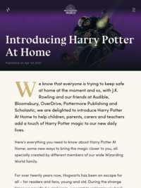 Harry Potter at Home