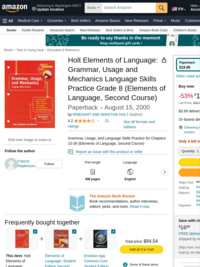 Holt Elements of Language: Grammar, Usage and Mechanics Language Skills Practice Grade 8