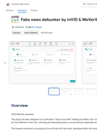 Fake video news debunker by InVID - Chrome Web Store