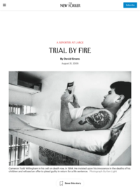 Trial by Fire by David Grann
