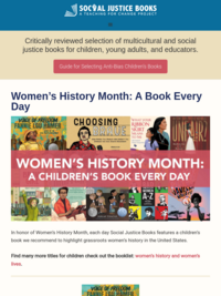 Women's History Month: A Book Every Day