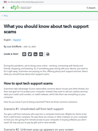What You Should Know About Tech Support Scams | Consumer Financial Protection Bureau