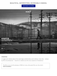 Knifer (2010) | MUBI