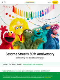 Sesame Street is 50 years old!!!