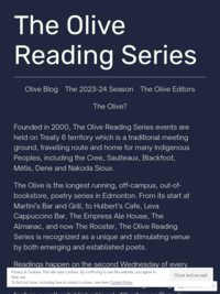 The Olive Reading Series in Edmonton