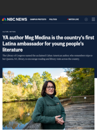 Meg Medina Is First Latina Ambassador for YA Literature