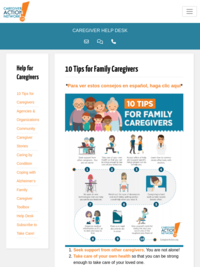 Ten Tips for Family Caregivers from the Caregiver Action Network