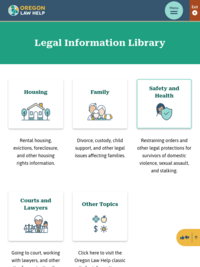 Legal Aid Services of Oregon informational articles and FAQs on COVID-19