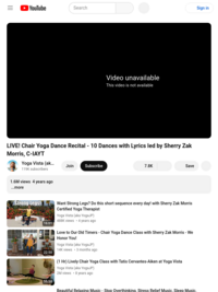LIVE! Chair Yoga Dance Recital - 10 Dances with Lyrics led by Sherry Zak Morris