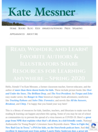 An Amamazing Collection of Favorite Authors/Illustrators Sharing Resources selected by Kate Messner