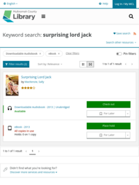 Surprising Lord Jack: more formats