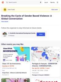 Event - Breaking the Cycle of Gender Based Violence: A Global Conversation