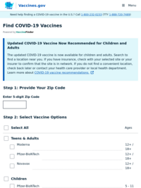 Find COVID-19 Vaccines Near You