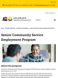 Senior Community Services Employment Program