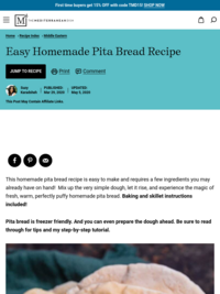 The Mediterranean Dish | Easy Homemade Pita Bread Recipe