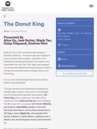 The Donut King - Kansas City Public Library Signature Event