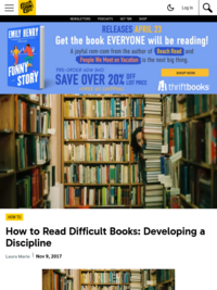 How to Read Difficult Books - Book Riot