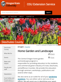 OSU Extension Service: Home Garden and Landscape