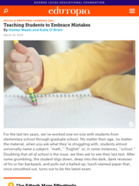 Teaching Students to Embrace Mistakes