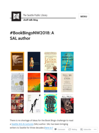 Shelf Talk: #BookBingoNW2018: A SAL author