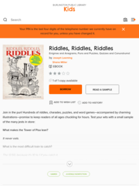 Riddles, Riddles, Riddles by Joseph Leeming