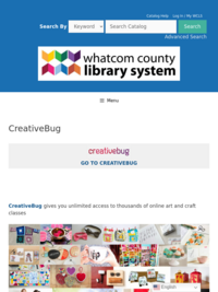 CreativeBug – Whatcom County Library System