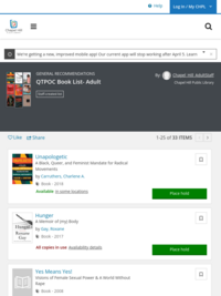 QTPOC Book List - Adult