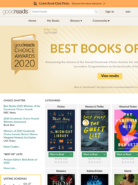 Best Books 2020 — Goodreads Choice Awards