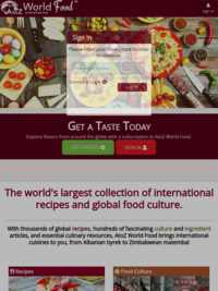 AtoZ World Food Database, Explore Recipes &amp; Food Culture by Country