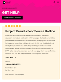 Project Bread Get Help