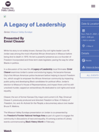 A Legacy of Leadership: Leon M. Jordan | Kansas City Public Library