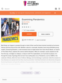 Examining Pandemics - San Antonio Public Library - OverDrive