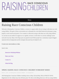 Raising Race Conscious Children | Resource for Talking About Race &amp; Diversity