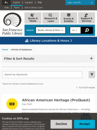 SFPL article and databases
