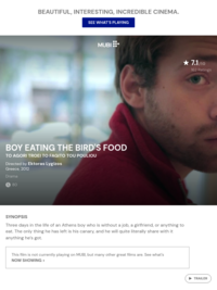 Boy Eating the Bird's Food (2012) | MUBI