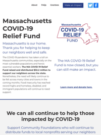 Massachusetts COVID-19 Relief Fund