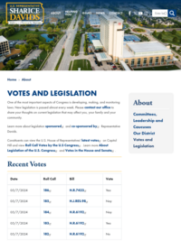 Votes and Legislation | Representative Sharice Davids
