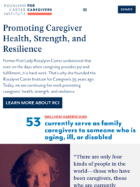 Rosalynn Carter Institute for Caregiving