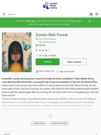 Zonia's Rain Forest by Juana Martinez-Neal |LPL OverDrive